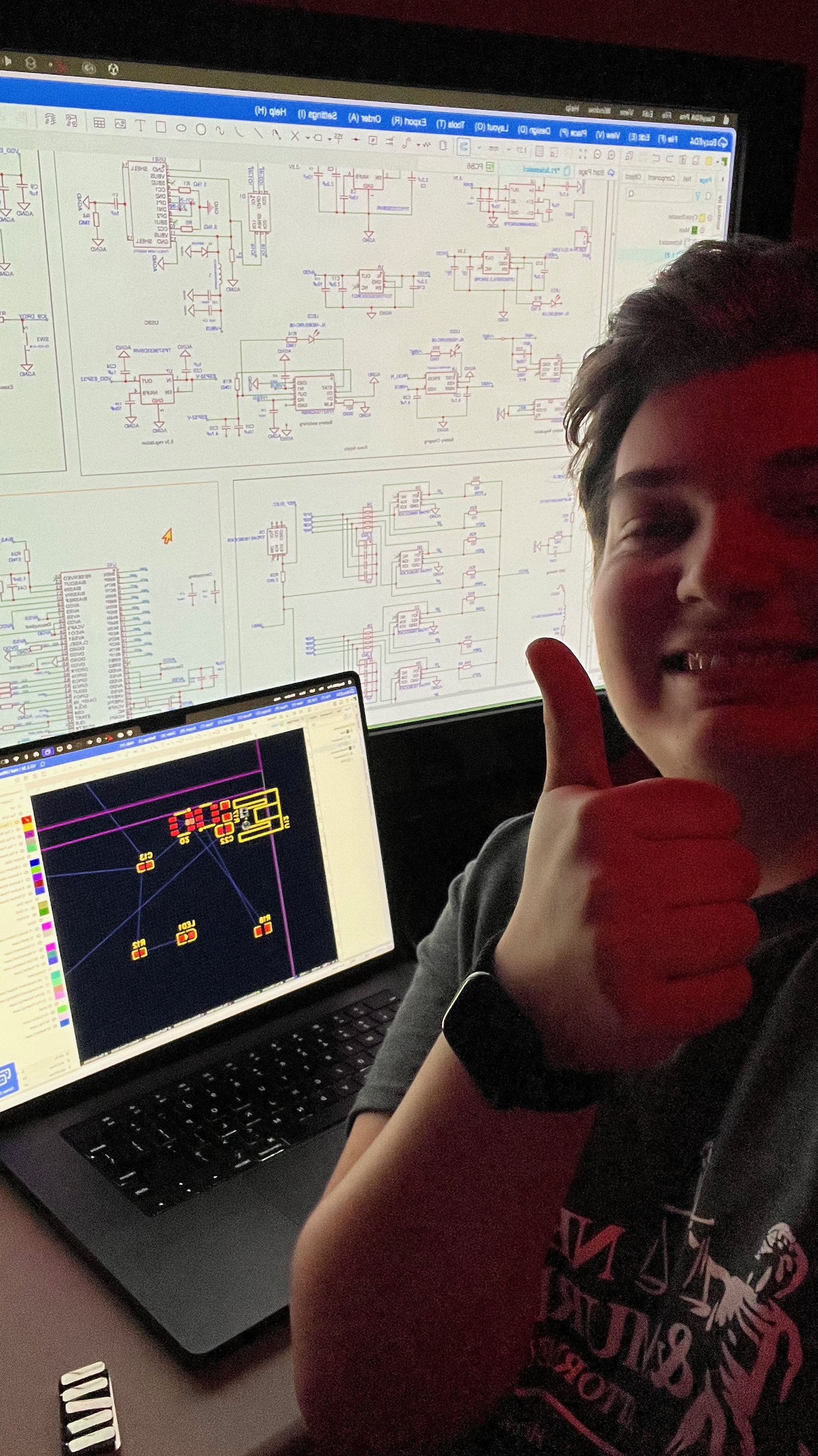 Ronan Grant with The BCI Project hardware