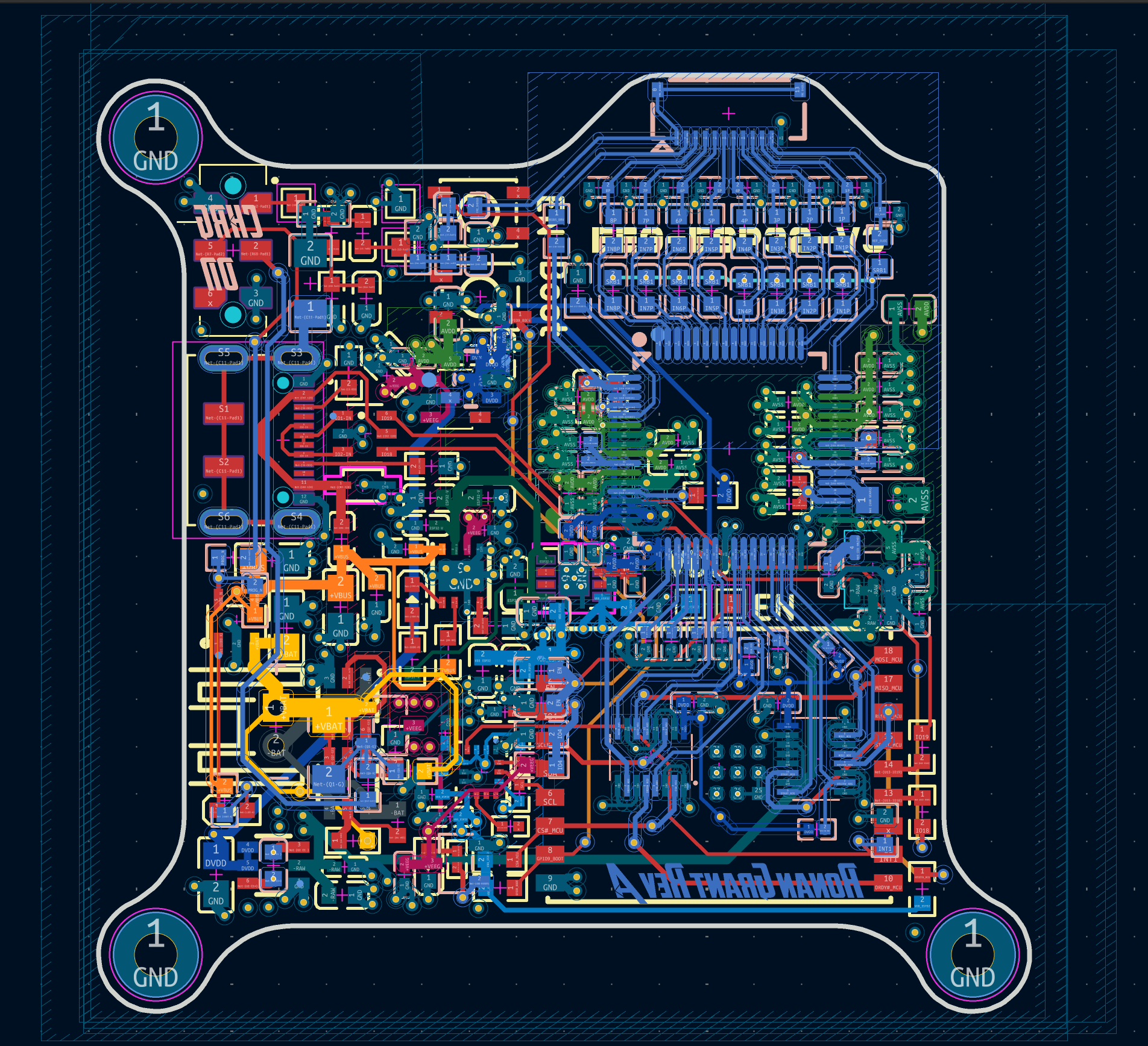 TheBCIProject PCB routing layout